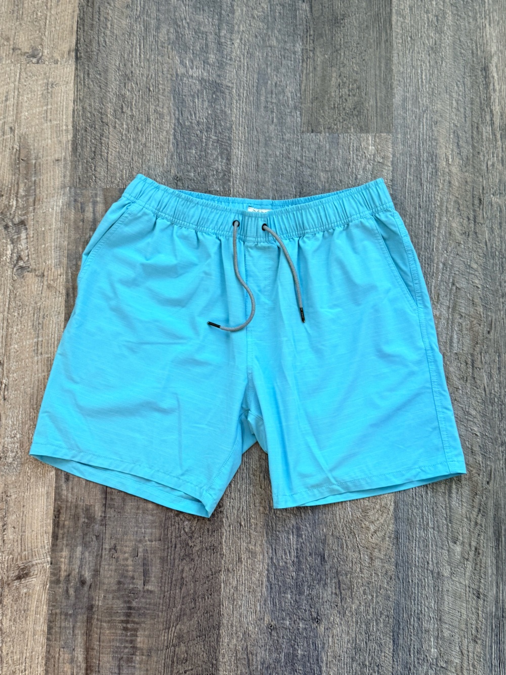 Departwest Men's Light Blue Athletic Drawstring Shorts